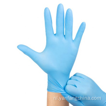 Medische blauw wegwerp poedervrije nitril aangepaste handschoenen